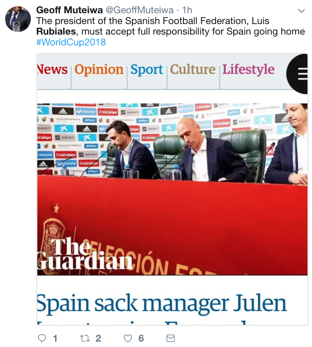 Chủ tịch LĐBĐ Rubiales trở thành tâm điểm chỉ trích sau khi Tây Ban Nha bị loại khỏi World Cup ảnh 2 Chu tich LDBD Rubiales tro thanh tam diem chi trich sau khi Tay Ban Nha bi loai khoi World Cup anh 2