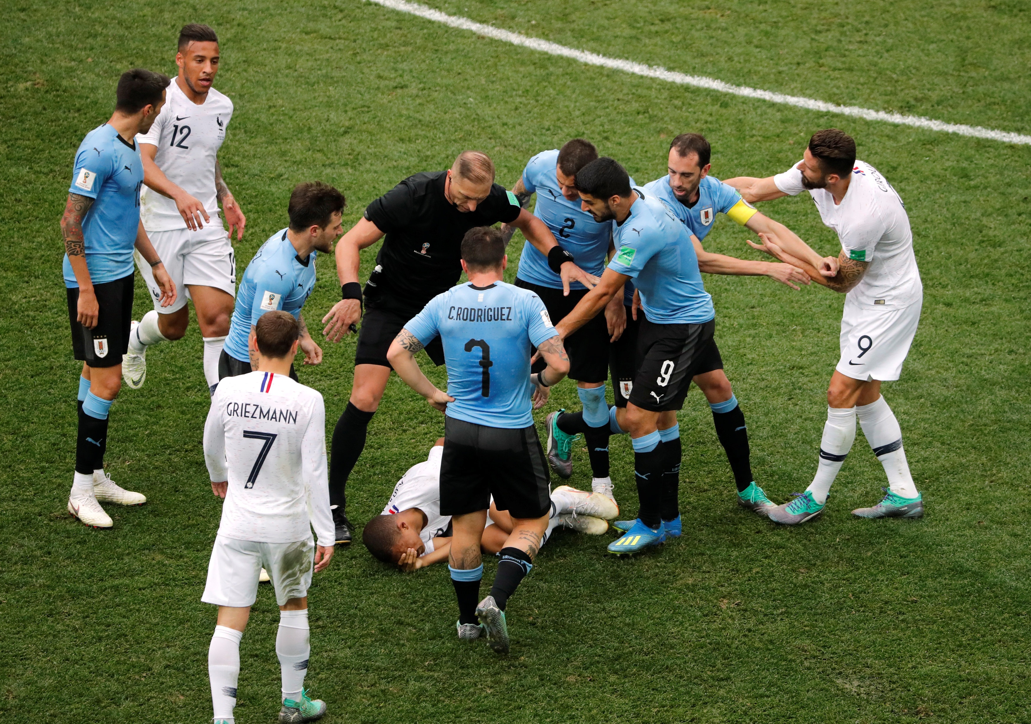 Doi tuyen Uruguay,  Doi tuyen Phap,  World Cup,  tu ket anh 2