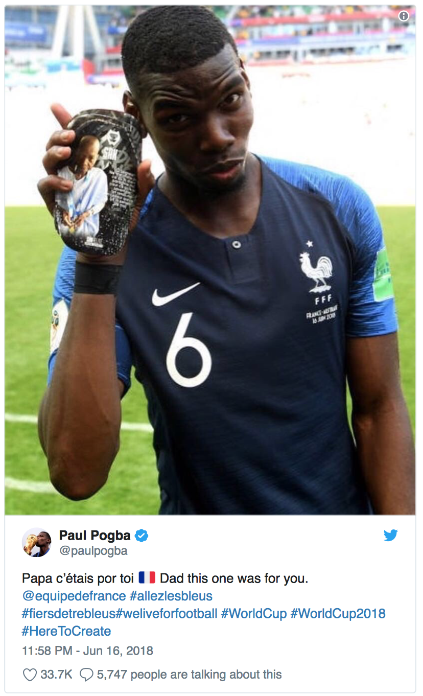 chiec op chan Paul Pogba,  vo dich World Cup 2018,  doi tuyen Phap anh 2