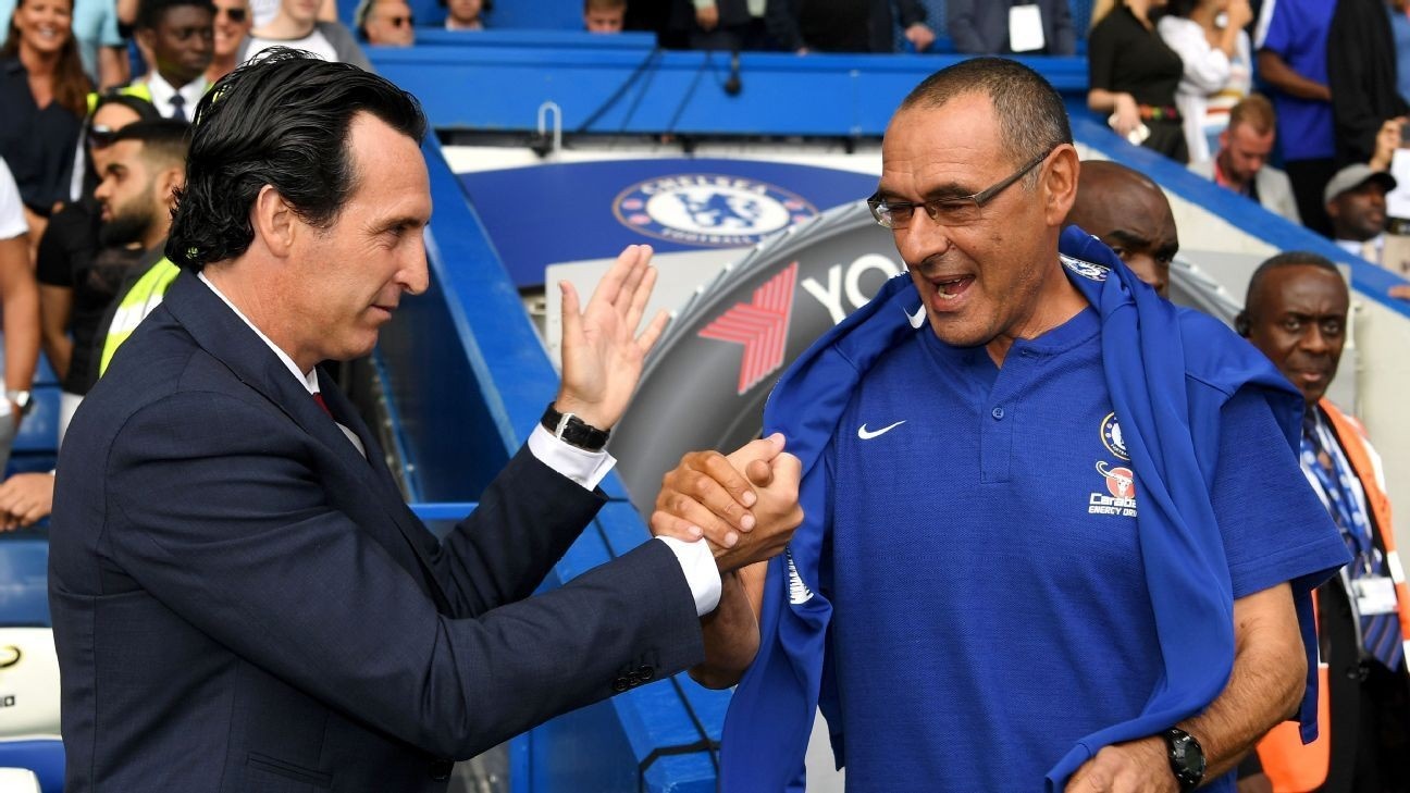 Arsenal, Chelsea, Unai Emery, Maurizio Sarri ảnh 2 Arsenal, Chelsea, Unai Emery, Maurizio Sarri anh 2
