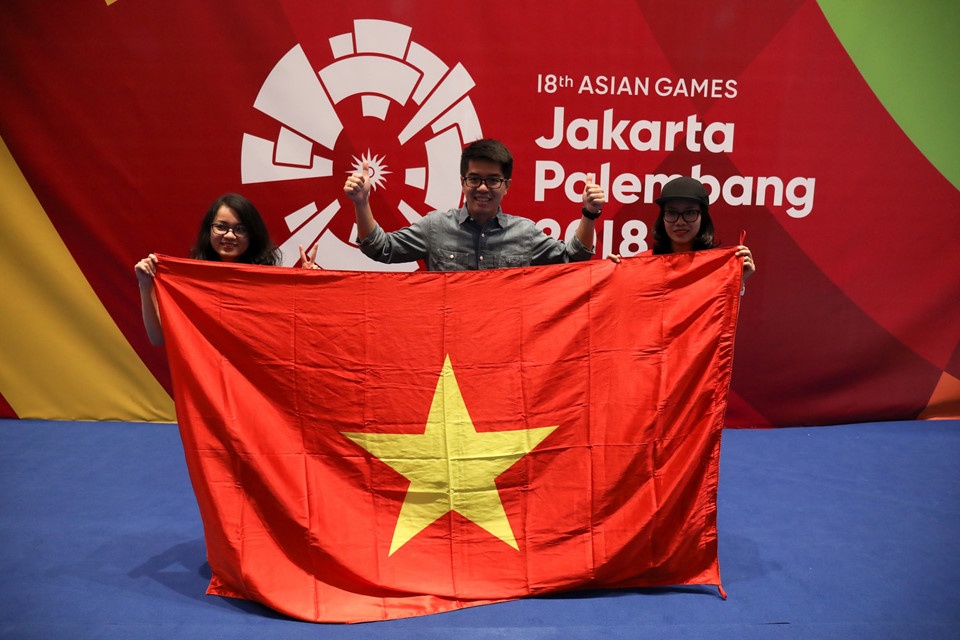 wushu Viet Nam tai ASIAD 18,  Pham Quoc Khanh,  Duong Thuy Vi anh 15