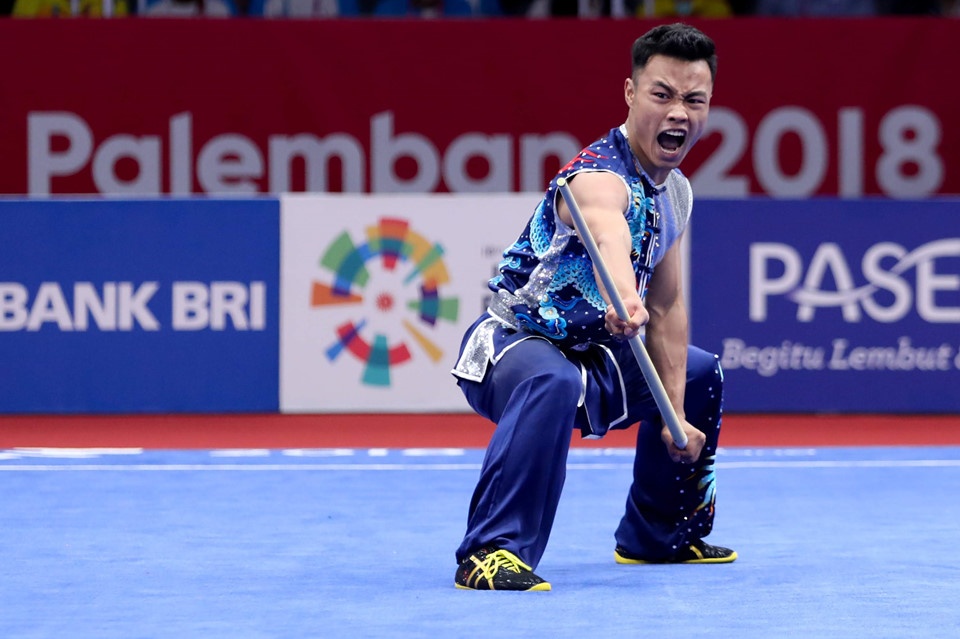 wushu Viet Nam tai ASIAD 18,  Pham Quoc Khanh,  Duong Thuy Vi anh 10