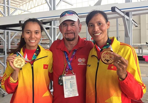 DT rowing vo dich ASIAD: 'Chua bao gio dat nang muc tieu huy chuong' hinh anh
