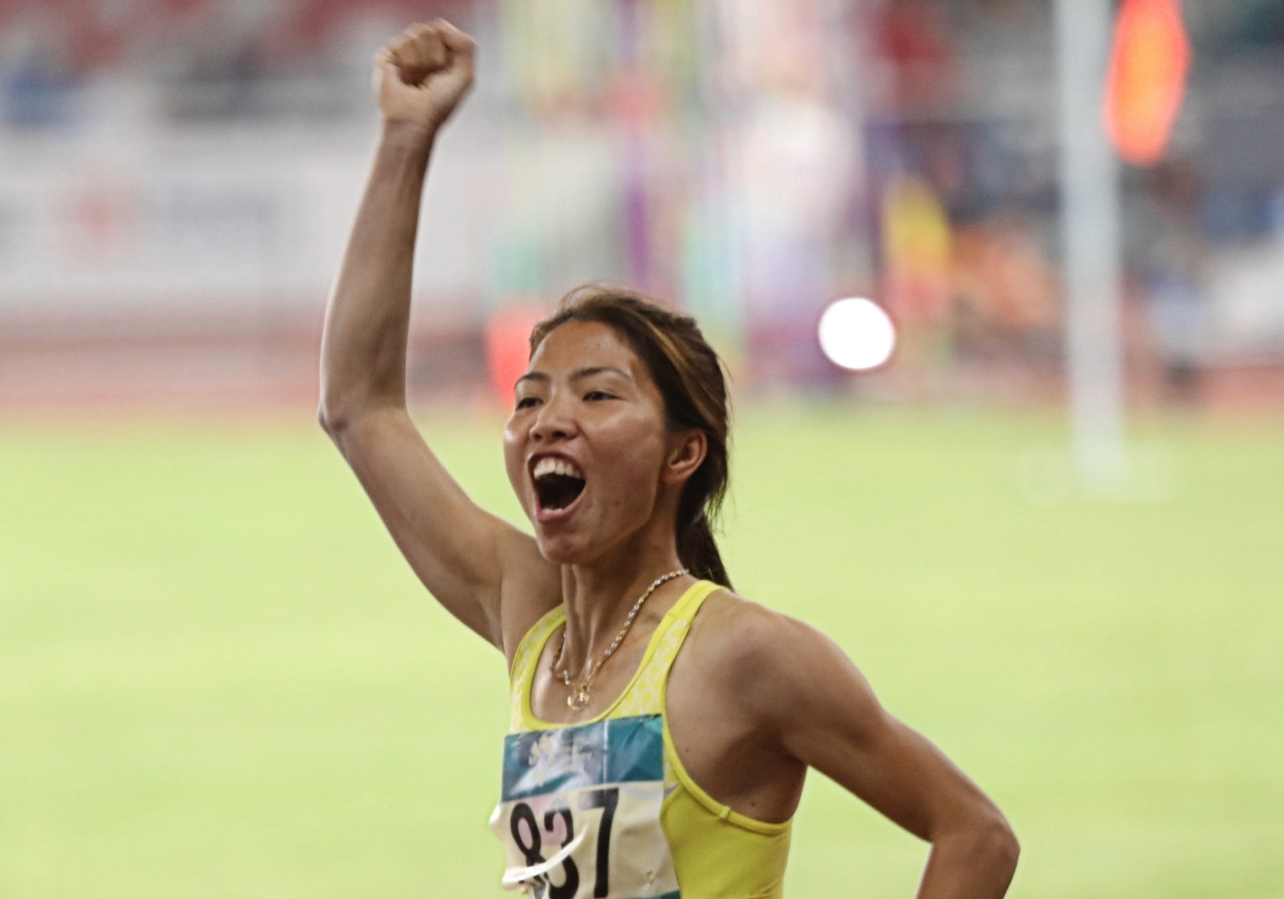 Thu Thao lo lang den bo an truoc khi gianh vang cho dien kinh Viet Nam hinh anh