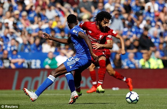 Liverpool,  Leicester City,  Mohamed Salah,  Roberto Firmino anh 1