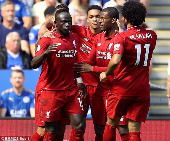 Liverpool,  Leicester City,  Mohamed Salah,  Roberto Firmino anh 2