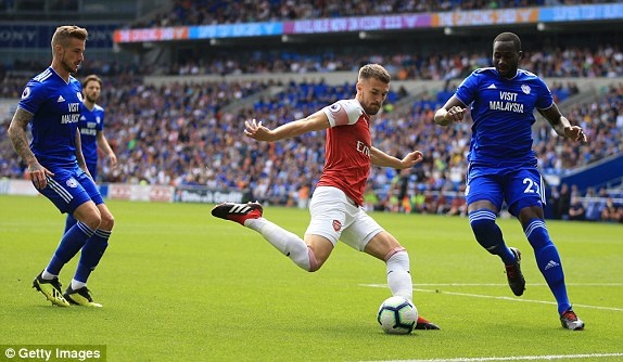 Arsenal,  Unai Emery,  Lacazette,  Aubameyang anh 1