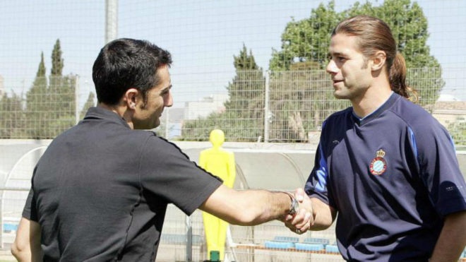 Mauricio Pochettino,  Ernesto Valverde,  Lionel Messi,  Espanyol,  Barcelona anh 1