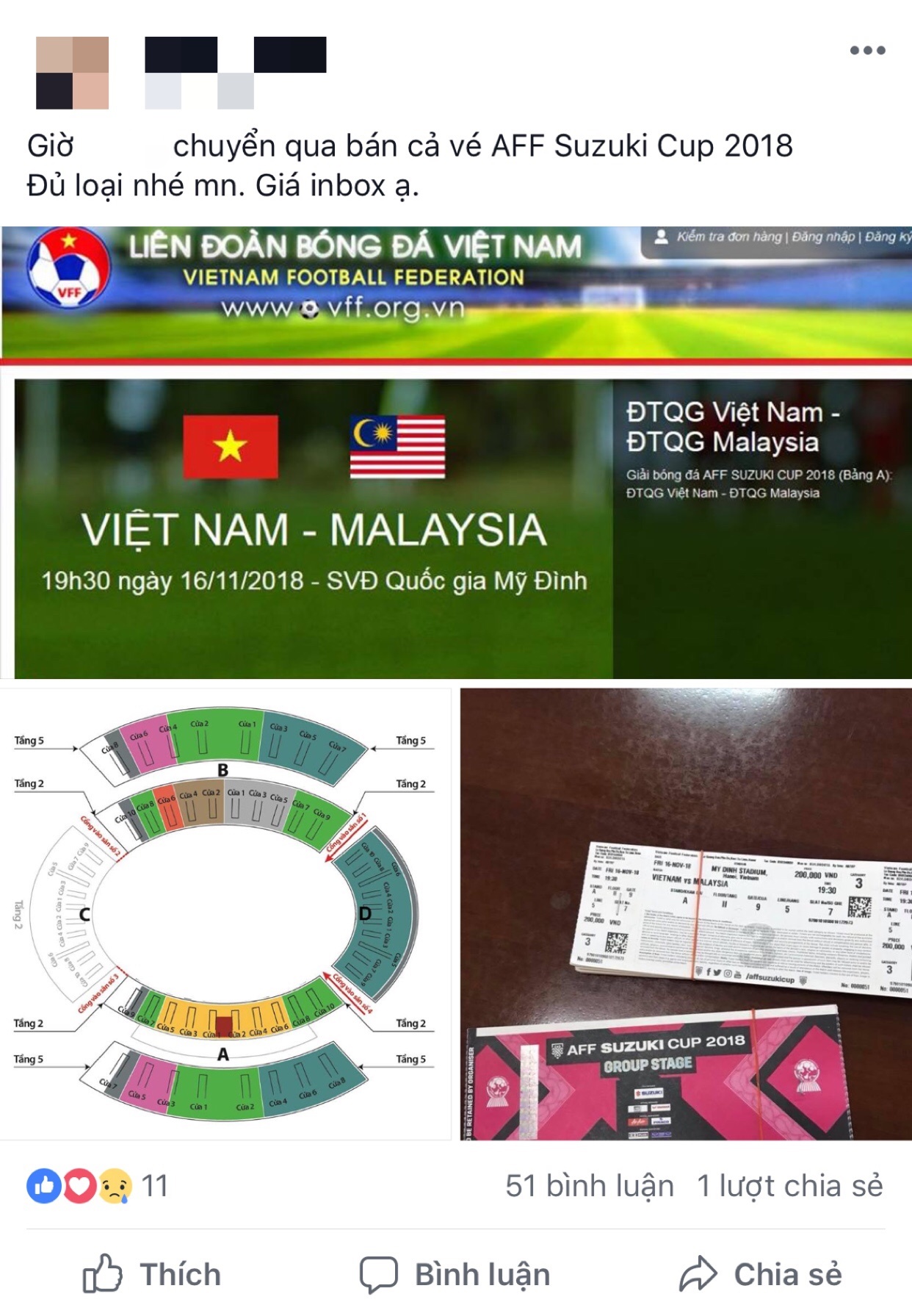 Vé AFF Cup 2018, AFF Cup 2018, đội tuyển Việt Nam, sân vận động Mỹ Đình ảnh 2 Ve AFF Cup 2018, AFF Cup 2018, doi tuyen Viet Nam, san van dong My Dinh anh 2