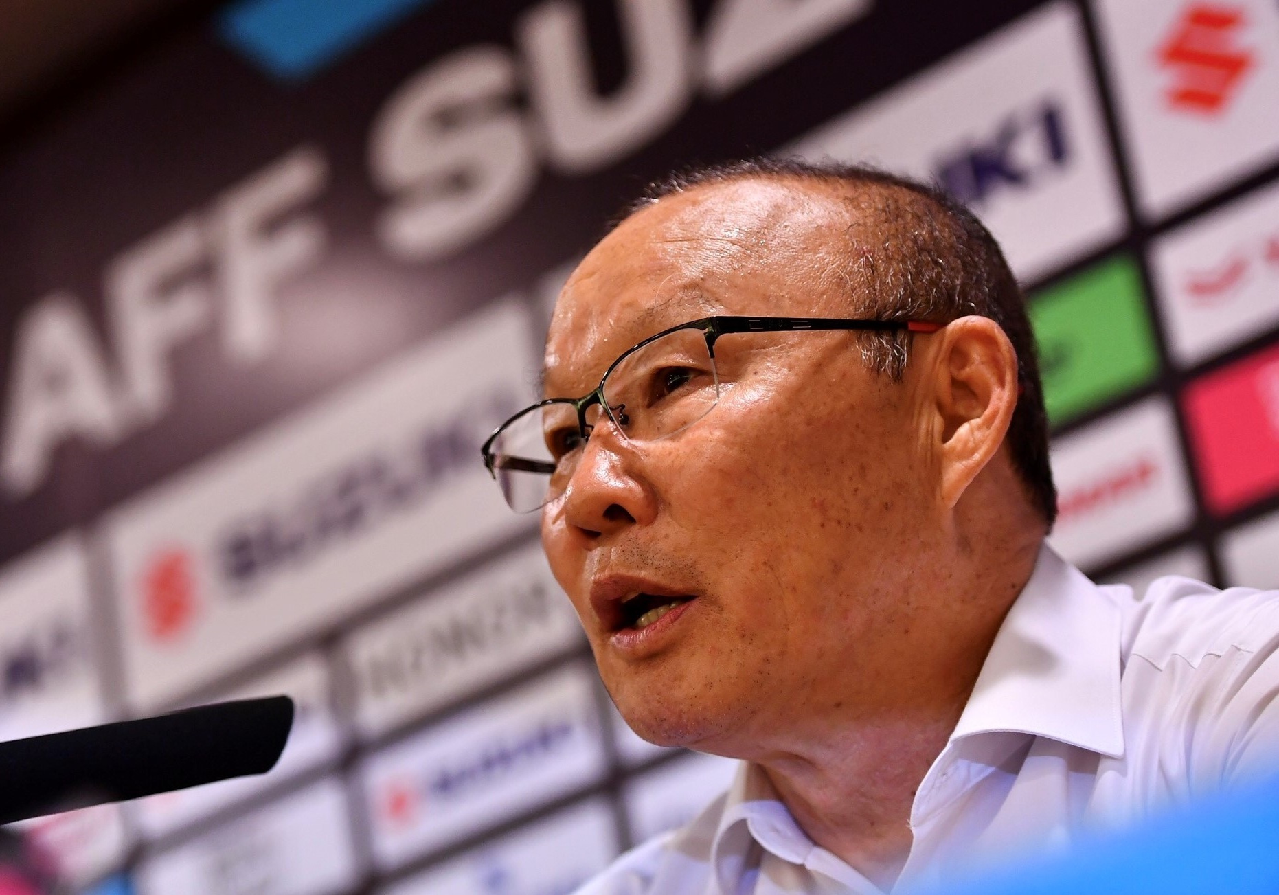 Phong vien Han Quoc co mat tren san My Dinh, tu hao HLV Park Hang-seo hinh anh