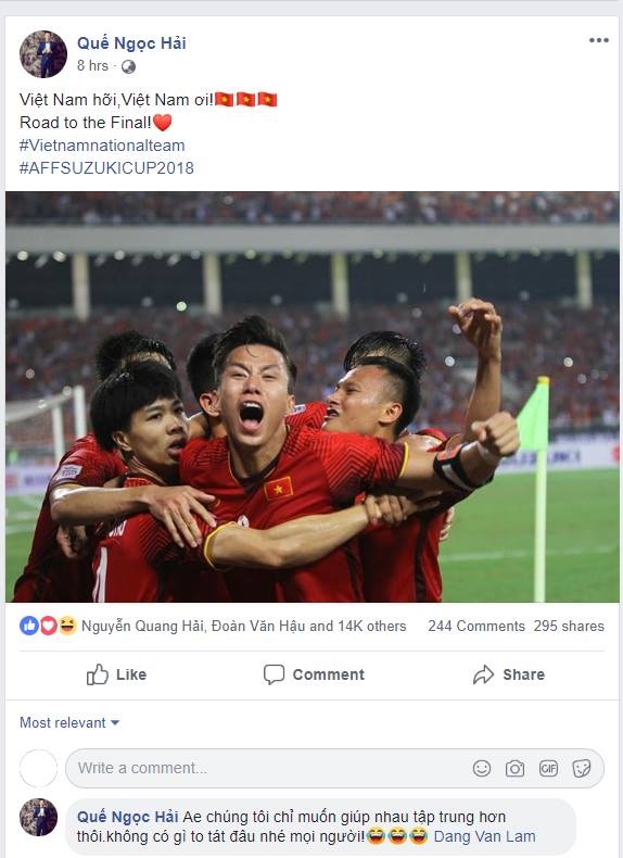 Que Ngoc Hai,  Dang Van Lam,  doi tuyen Viet Nam,  AFF Cup anh 1