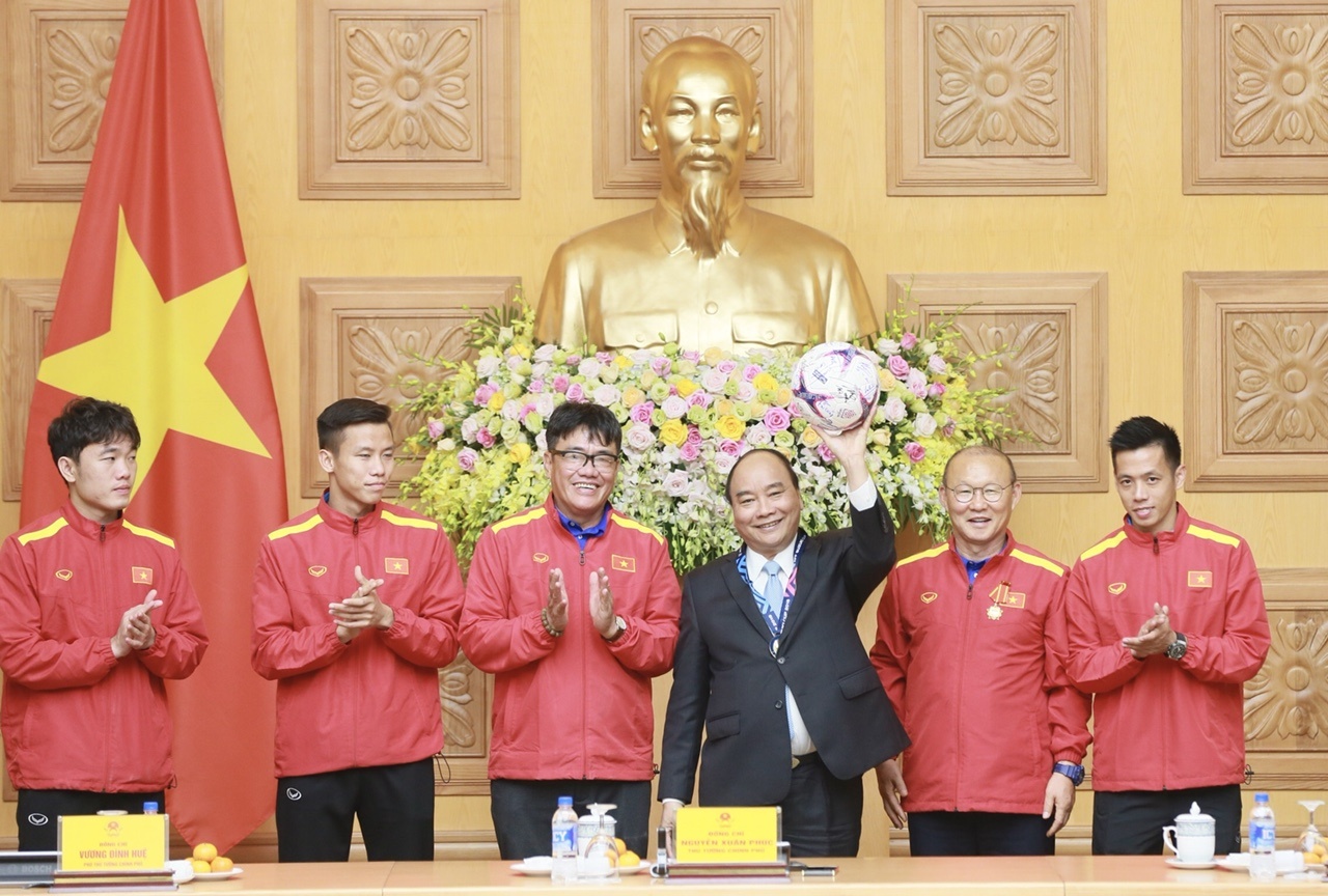HLV Park Hang-seo,  Quang Hai,  AFF Cup 2018,  Thu tuong Nguyen Xuan Phuc anh 5