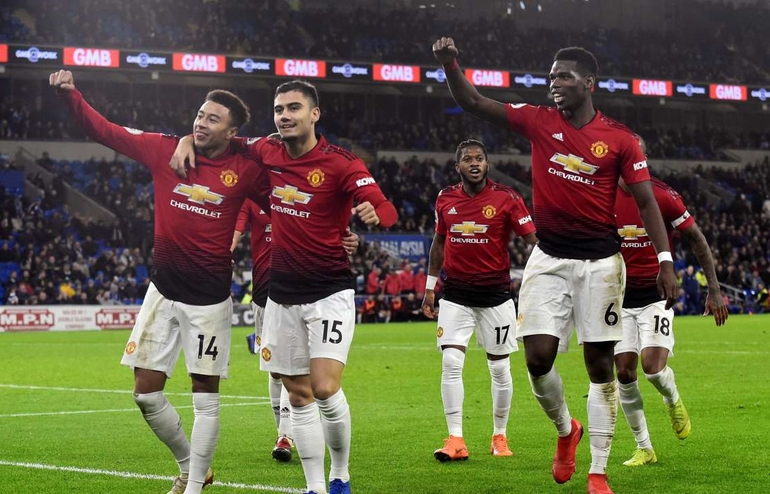MU,  Ole Solskjaer,  Pogba,  MU 5-1 Cardiff anh 1