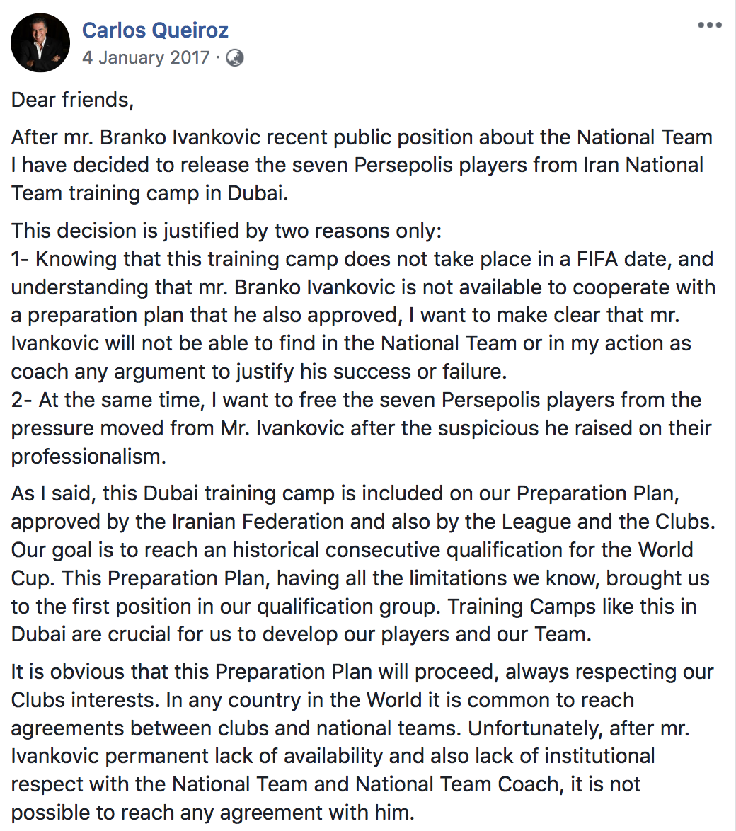HLV Carlos Queiroz,  đội tuyển Iran,  đội tuyển Việt Nam,  Asian Cup ảnh 1 HLV Carlos Queiroz,  doi tuyen Iran,  doi tuyen Viet Nam,  Asian Cup anh 1