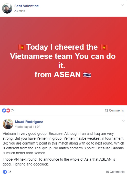 CĐV Đông Nam Á, đội tuyển Việt Nam, Asian Cup, Yemen ảnh 1 CDV Dong Nam A, doi tuyen Viet Nam, Asian Cup, Yemen anh 1