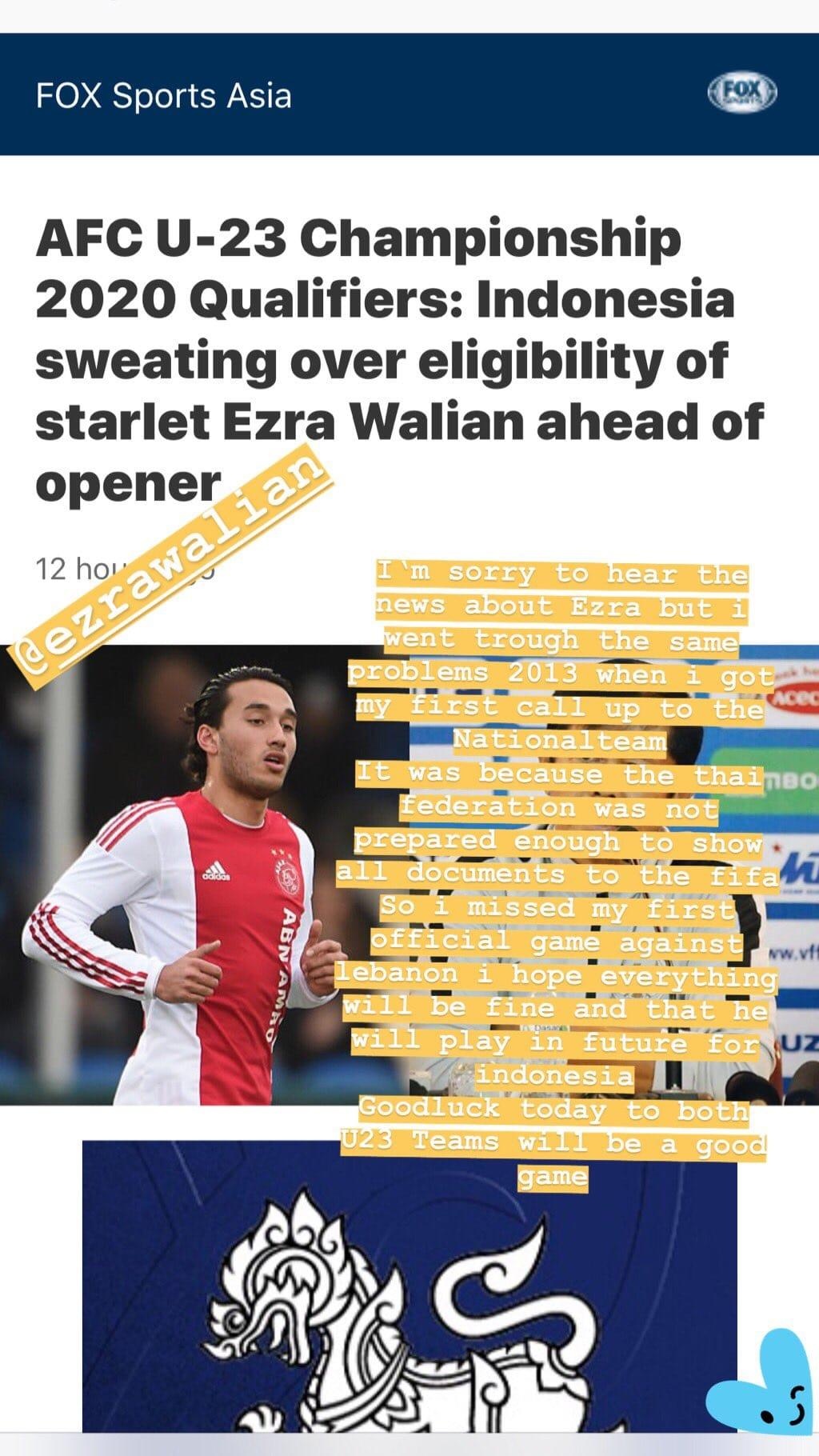 CDV Indonesia bat binh,  Ezra Walian,  Charyl Chappuis,  doi tuyen Thai Lan,  U23 chau A anh 2