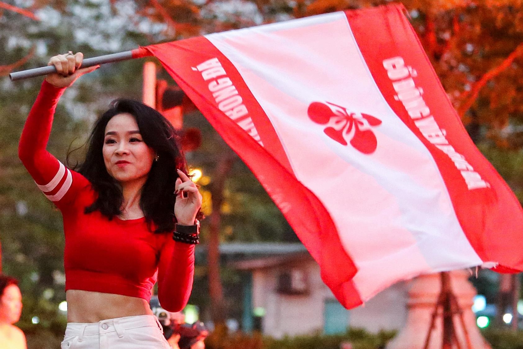 CDV Hai Phong xinh dep tiep lua doi nha truoc tran doi dau CLB Ha Noi hinh anh