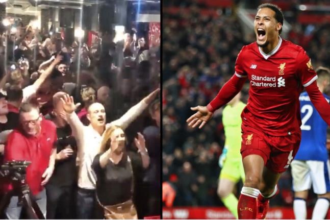 CDV Liverpool hat mung Van Dijk nhan giai 'Cau thu hay nhat nuoc Anh' hinh anh