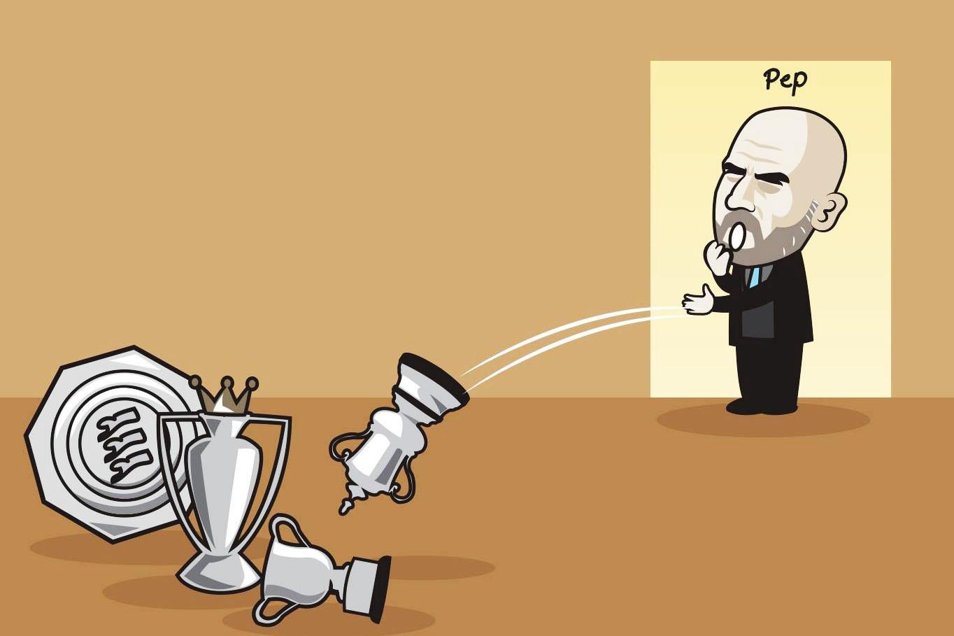 Biem hoa Pep Guardiola phat ngan vi lien tuc gianh danh hieu o Anh hinh anh