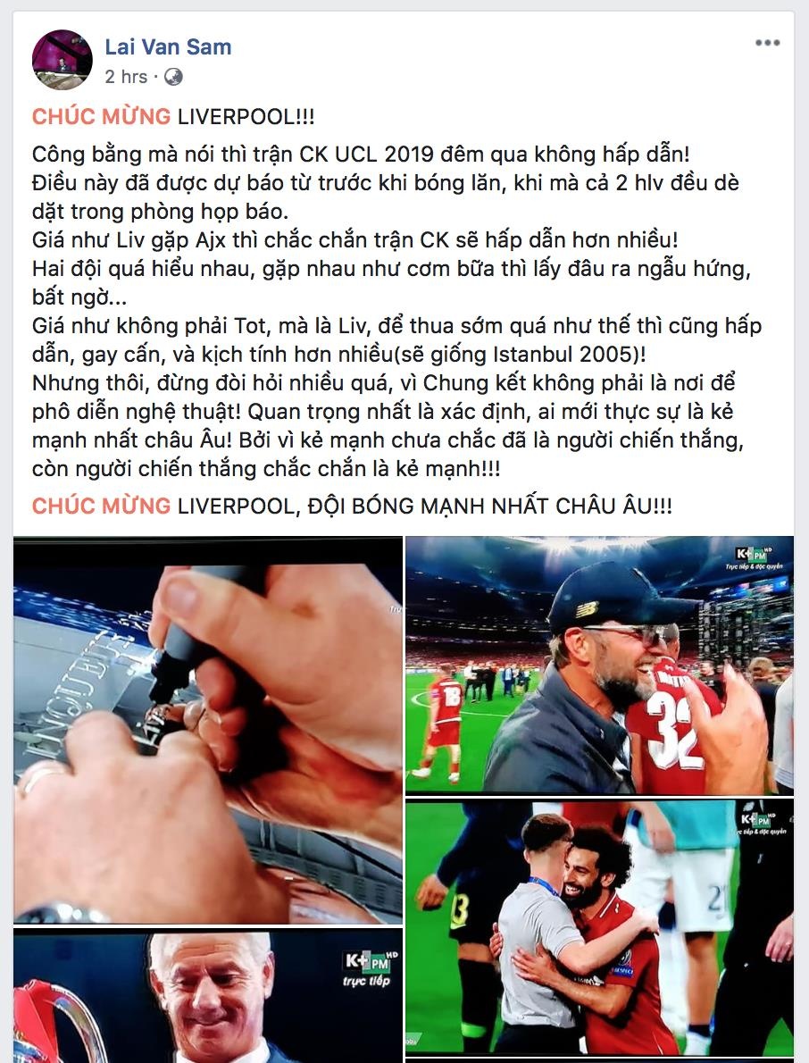 MC Lai Van Sam,  Liverpool,  Tottenham,  Champions League anh 1