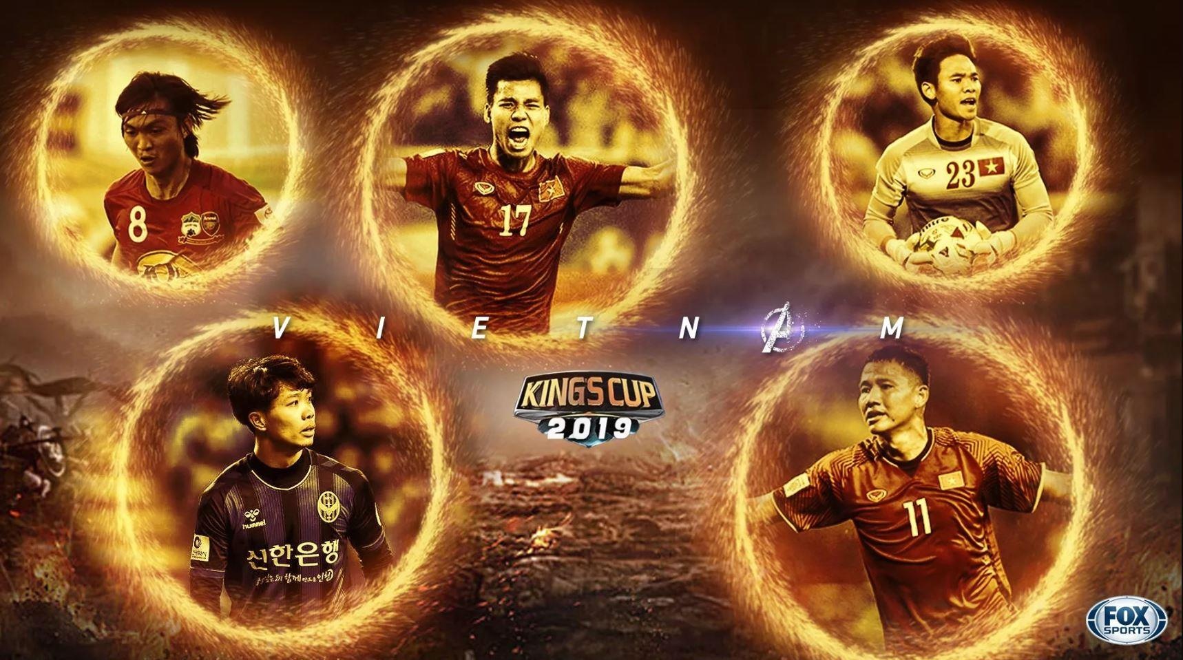 Cong Phuong,  Tran Nguyen Manh,  Anh Duc,  Tuan Anh,  Van Thanh,  King's Cup,  doi tuyen Viet Nam anh 1