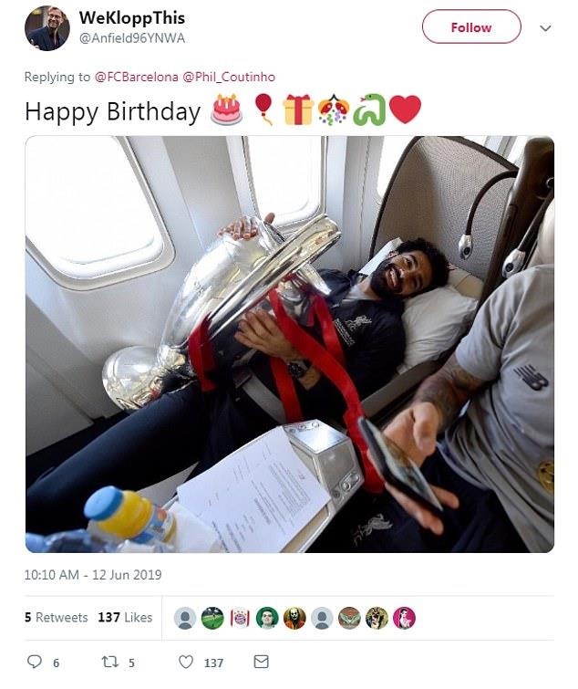 Philippe Coutinho,  Barcelona,  Liverpool,  chuc mung sinh nhat,  che gieu anh 3