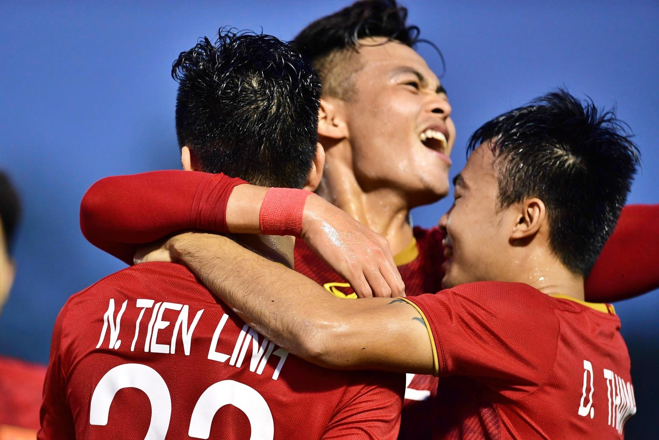 Nhung cam xuc cua U22 Viet Nam khi hoa kich tinh U22 Thai Lan hinh anh