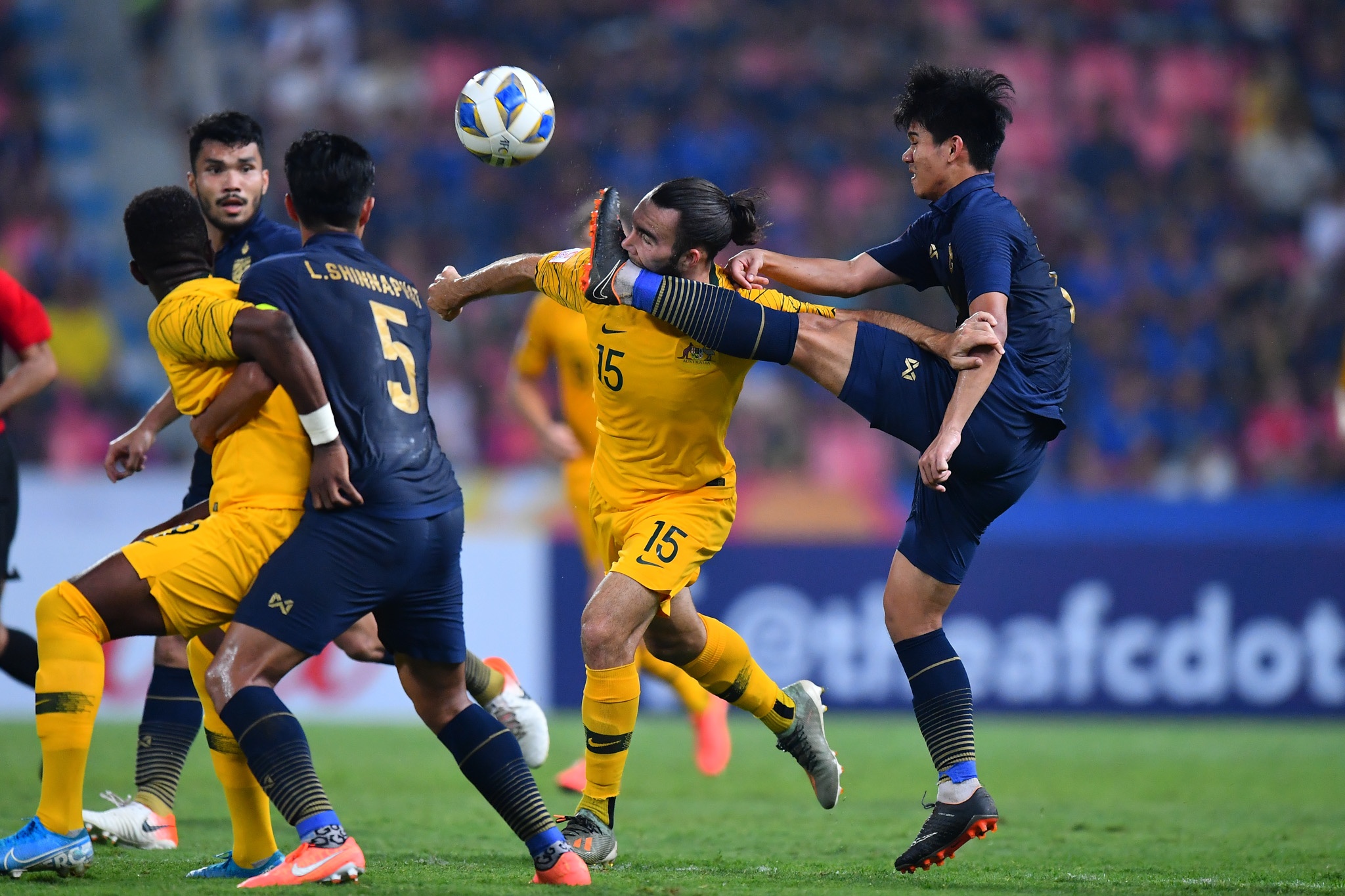 U23 Thai Lan,  U23 Australia,  vong chung ket U23 chau A 2020 anh 4