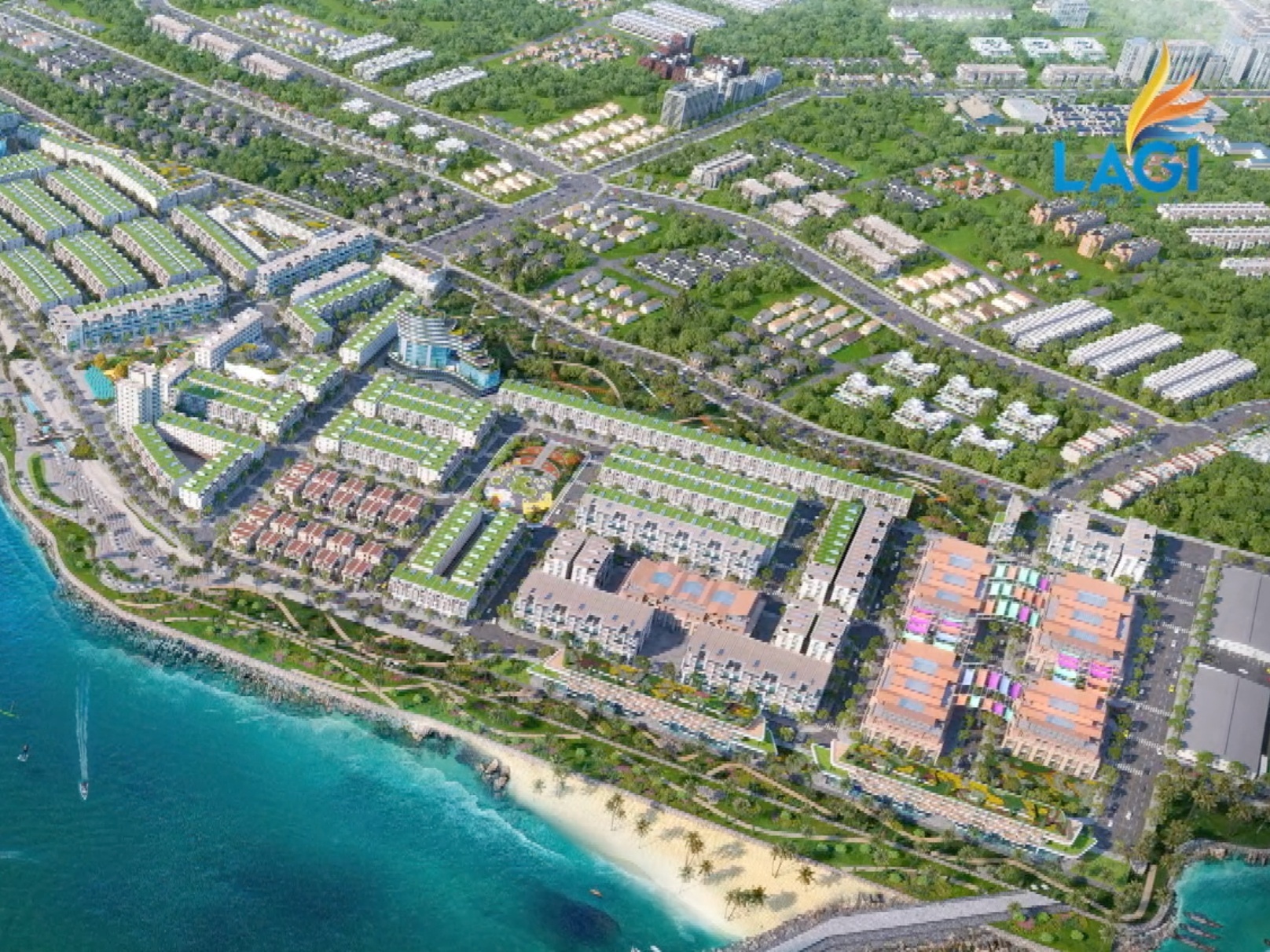 Video - Tam diem thuong mai, du lich bien Lagi New City tai La Gi hinh anh