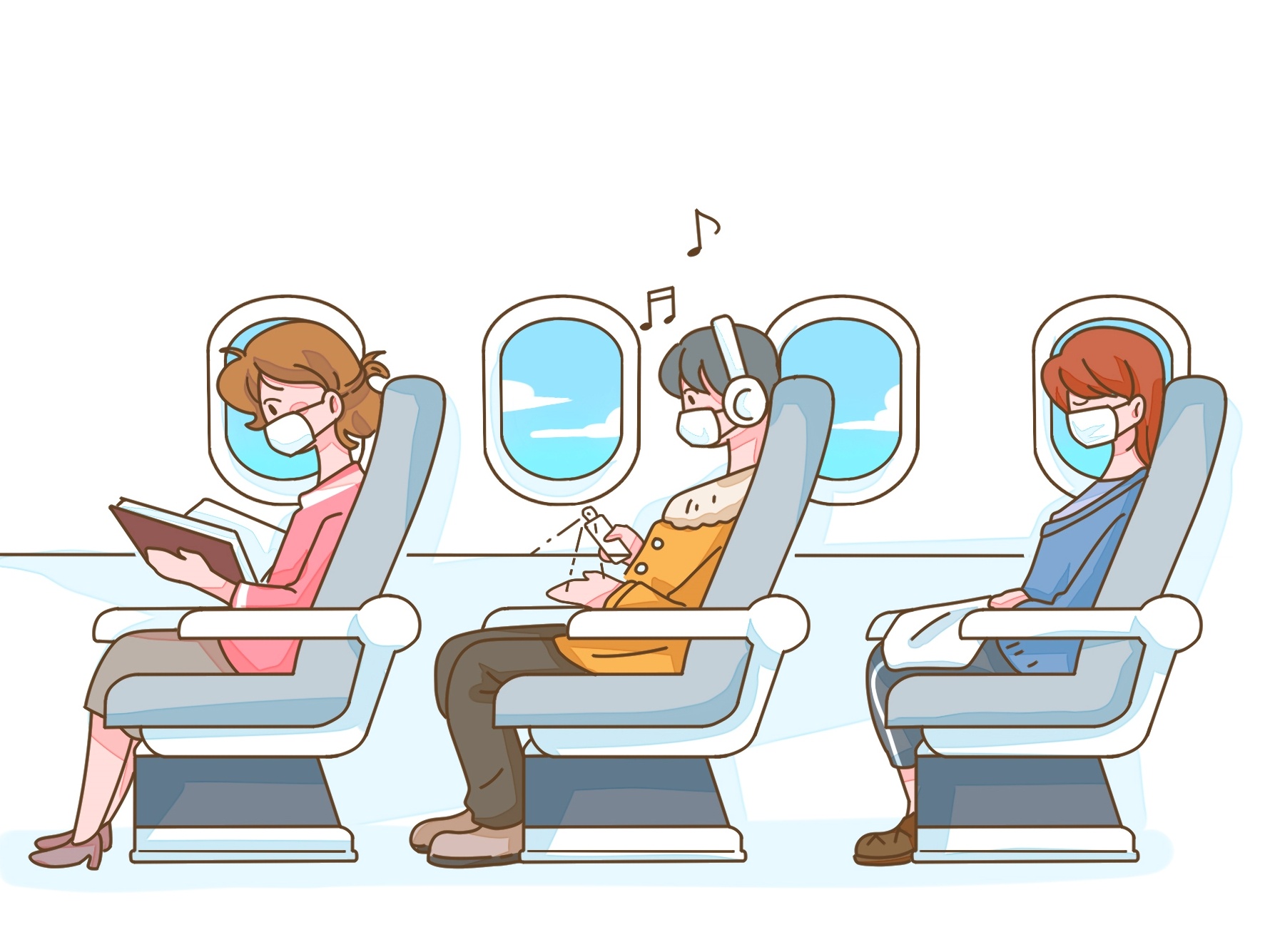 Nhung luu y khi di may bay thoi 'binh thuong moi' hinh anh