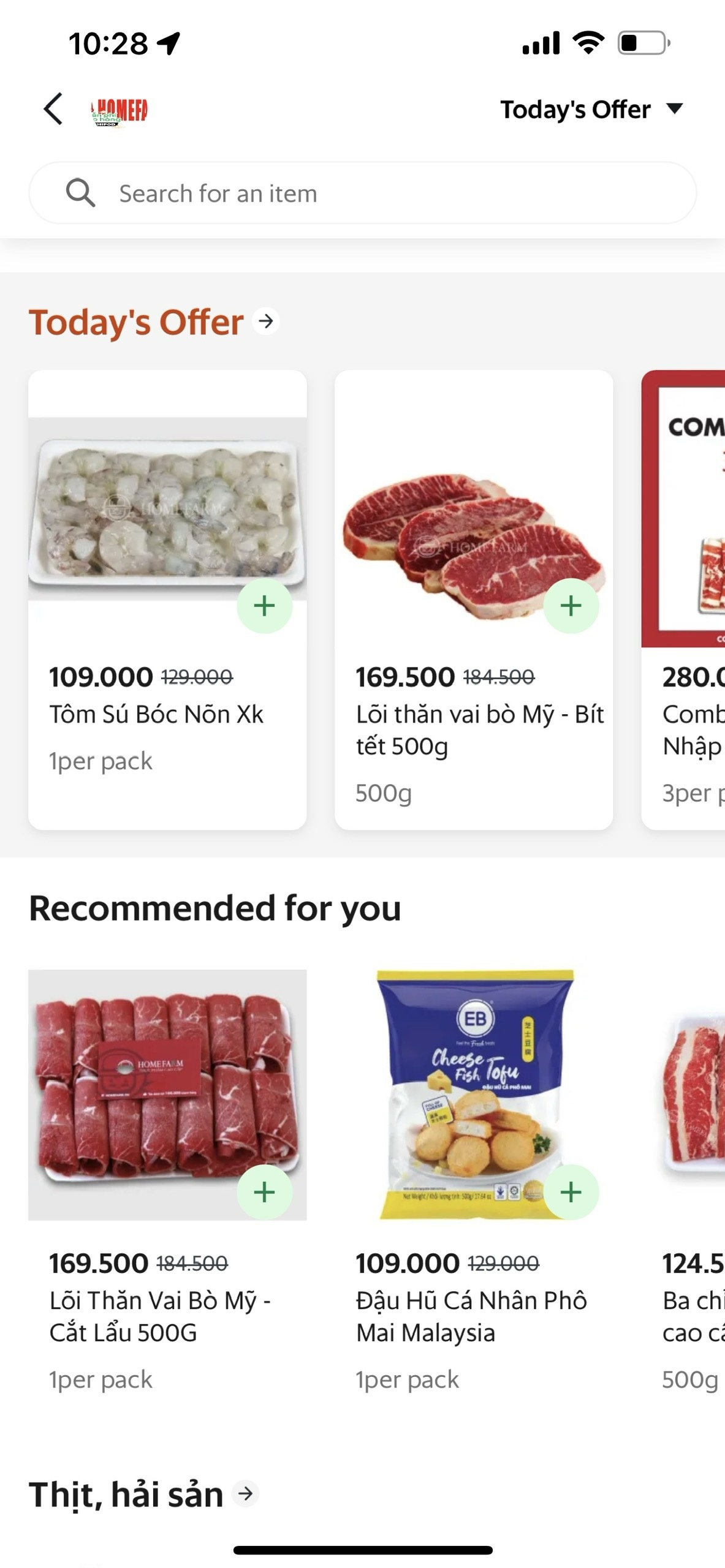 thuc pham tuoi song,  GrabMart anh 2