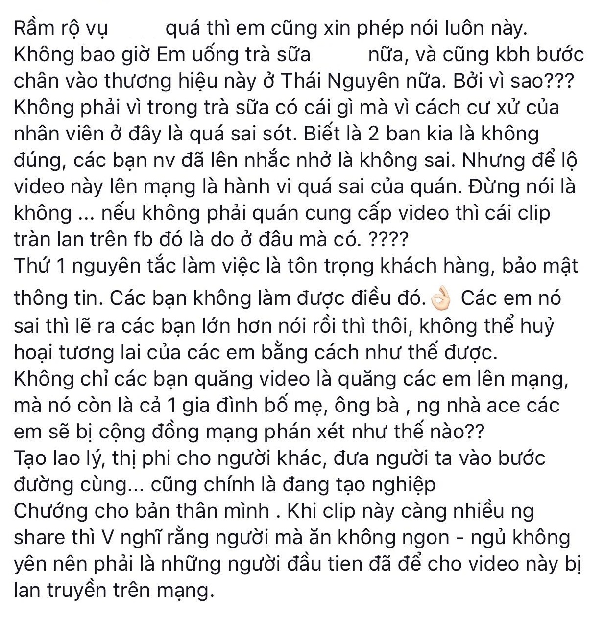 dân mạng chửi bới quán trà sữa sau vụ việc ảnh 2 dan mang chui boi quan tra sua sau vu viec anh 2