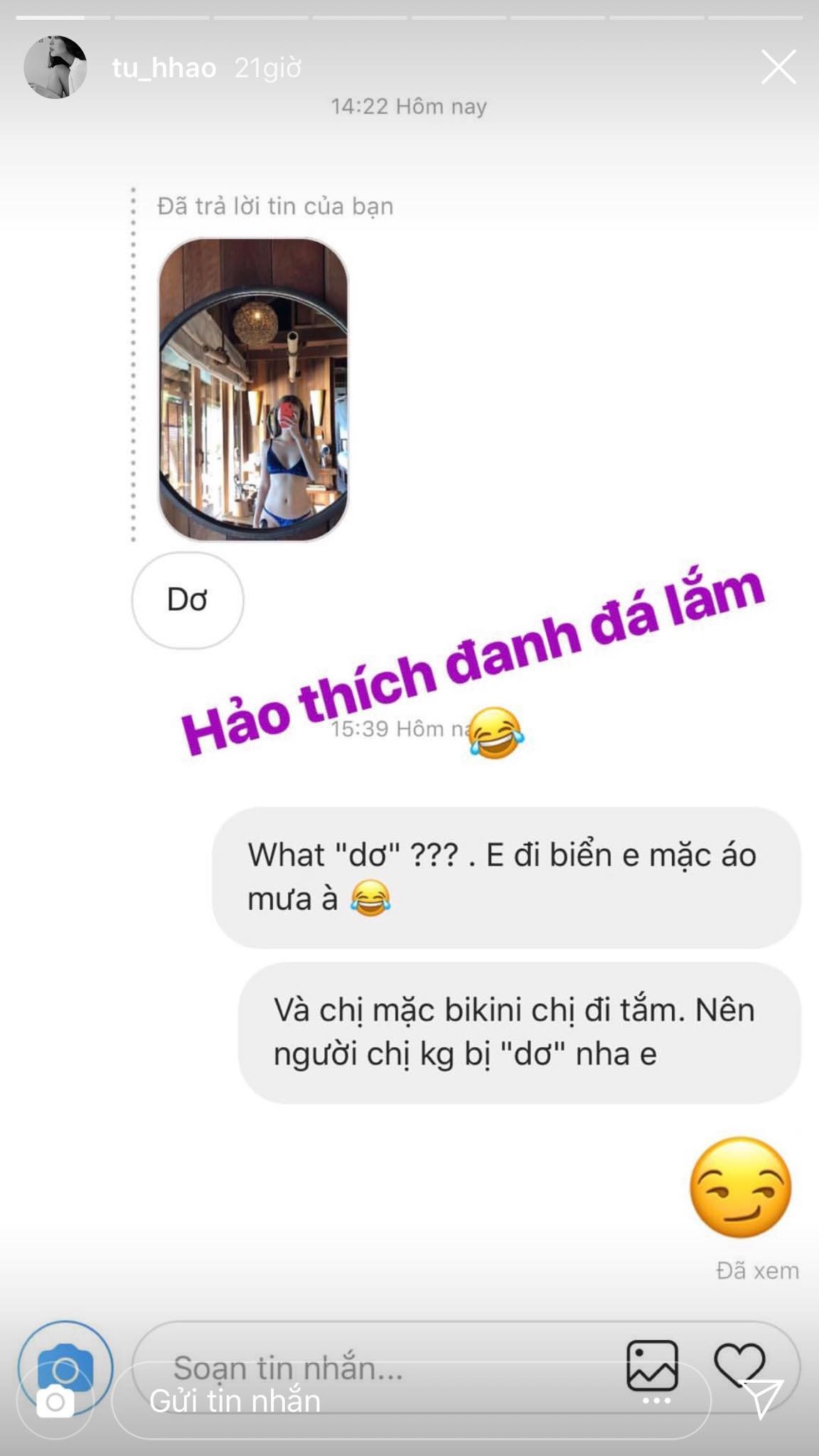 Những lần đáp trả cực gắt của Tú Hảo ảnh 3 Nhung lan dap tra cuc gat cua Tu Hao anh 3