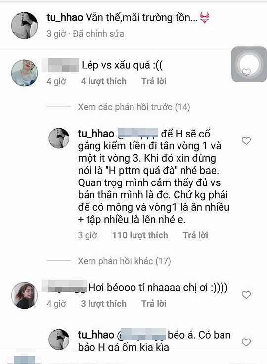 Những lần đáp trả cực gắt của Tú Hảo ảnh 4 Nhung lan dap tra cuc gat cua Tu Hao anh 4