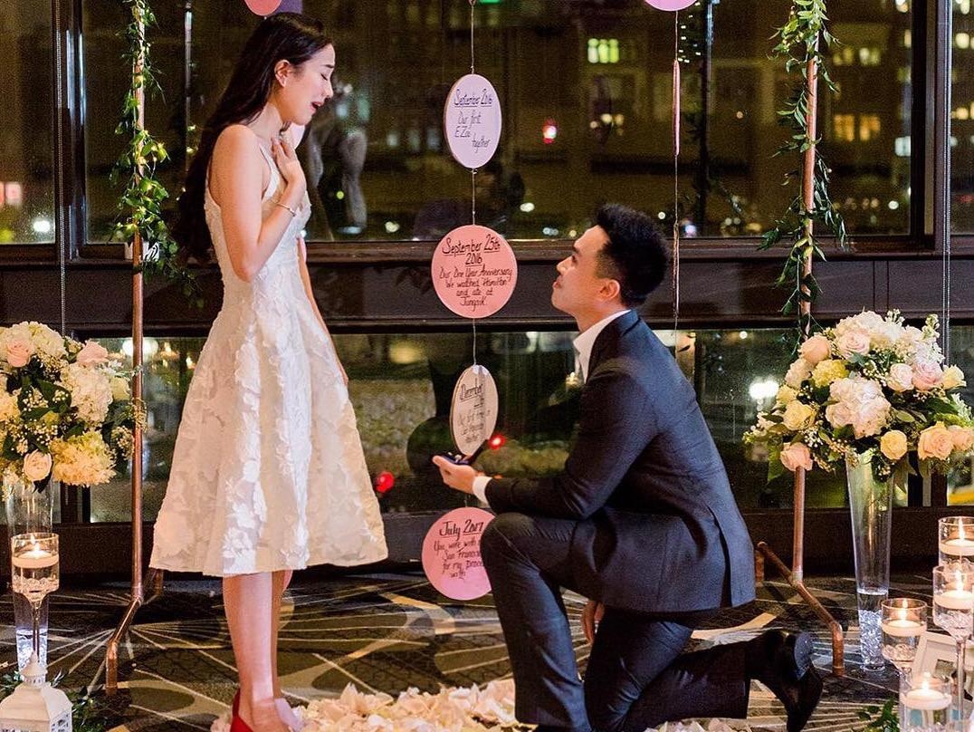 Hot girl Mie Nguyen bat ngo duoc ban trai cau hon sau 3 nam yeu hinh anh