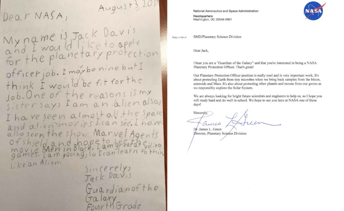 Vệ binh dải ngân hà 9 tuổi ứng tuyển vào NASA ảnh 2 Ve binh dai ngan ha 9 tuoi ung tuyen vao NASA anh 2