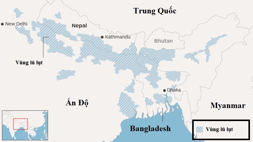 Một phần ba Bangladesh chìm trong nước lũ ảnh 2 Mot phan ba Bangladesh chim trong nuoc lu anh 2