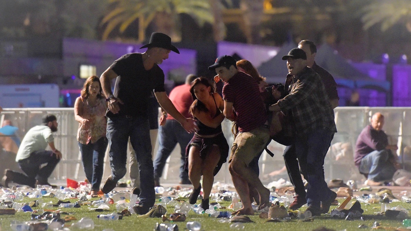 Nhan chung thao chay khi sung may no vang o Las Vegas hinh anh