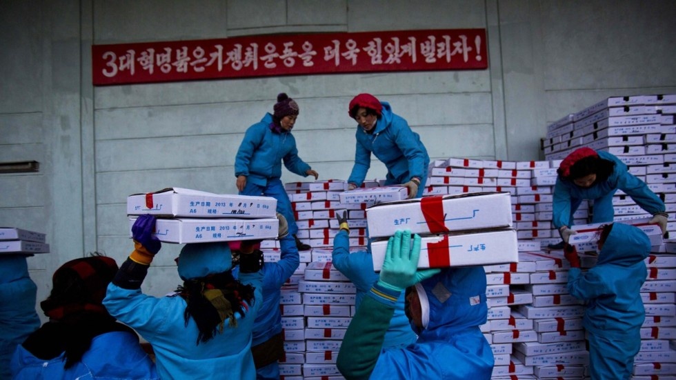 Dac san Trieu Tien lach cam van tran ngap bien gioi Trung Quoc hinh anh