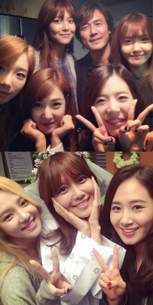 SNSD tới cổ vũ Sooyoung.