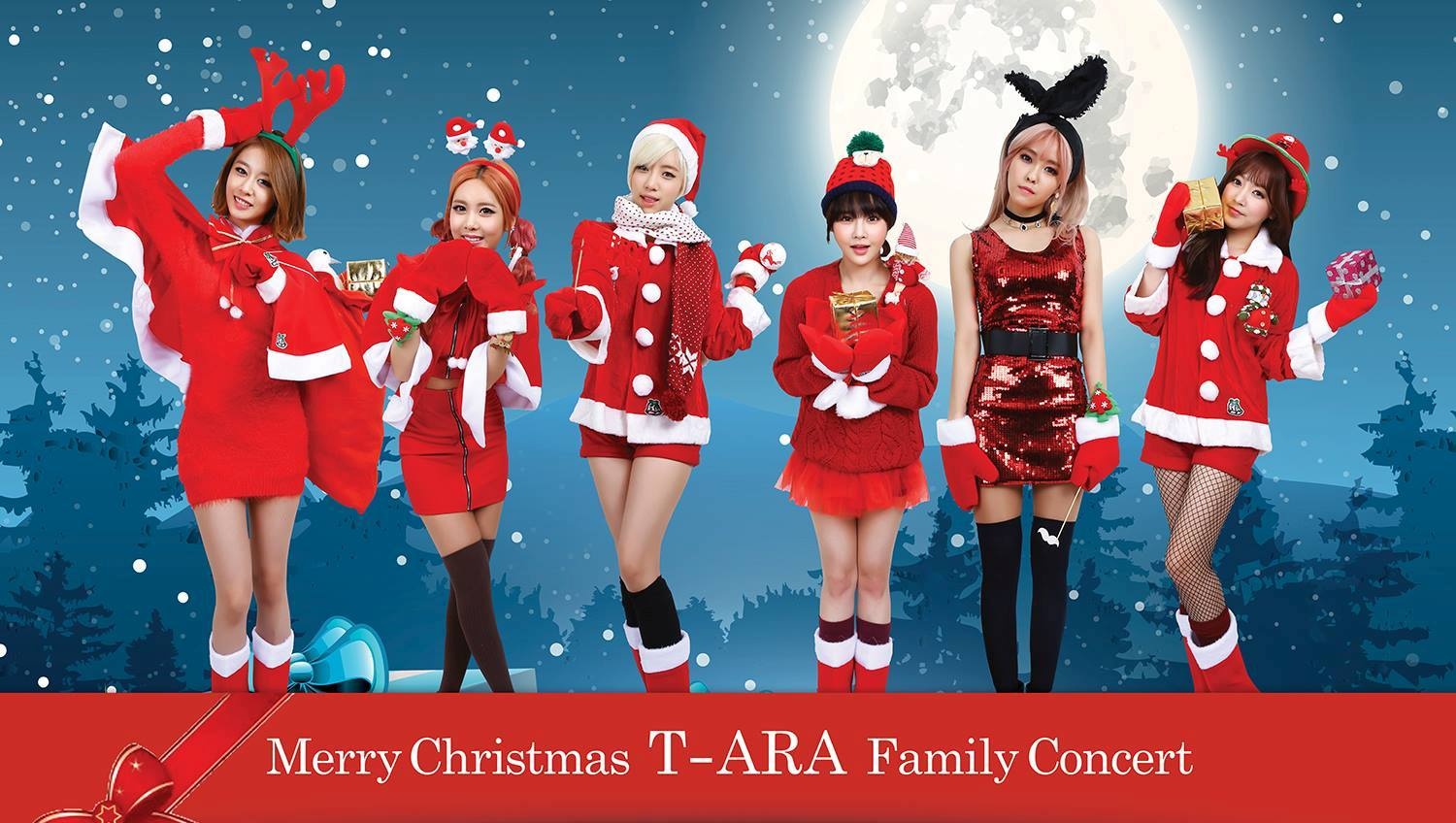 T-ara xinh đẹp rạng ngời trong trang phục đỏ.