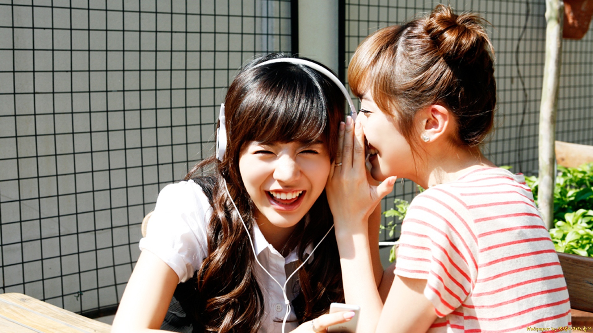 Khoảnh khắc thân mật giữa Sunny (trái) và Jessica.