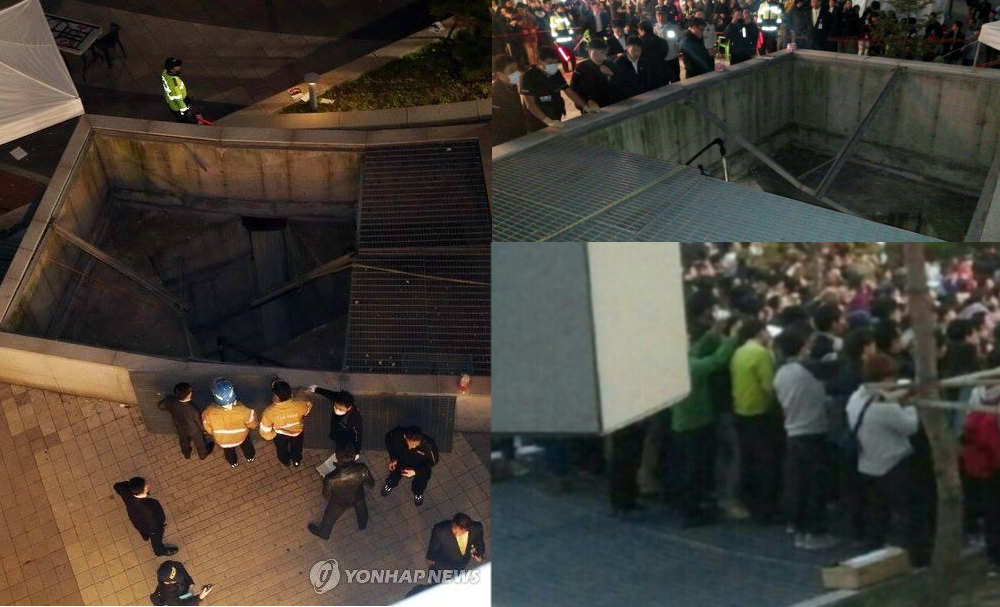 Ngày 17/10, Kpop rúng động trước vụ tai nạn nghiêm trọng xảy ra tại chương trình ca nhạc Kpop ở Pangyo Techno Valley, Seongnam, Hàn Quốc. Ít nhất 16 khán giả thiệt mạng và 11 người bị thương nặng do trèo lên hệ thống thông gió để xem nhóm 4minute biểu diễn. Tấm lưới chắn sập khiến tất cả rơi tự do từ độ cao 10m xuống hầm đỗ xe. Dù thuê 300 bảo vệ cho sự kiện và thường xuyên nhắc khán giả vị trí nguy hiểm, ban tổ chức vẫn không thể ngăn được tai nạn thương tâm. 