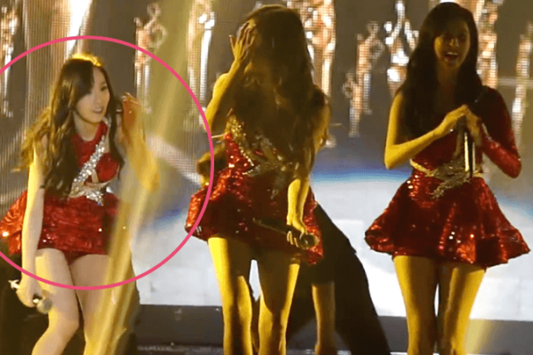 Taeyeon (SNSD) nga xuong ho vi loi san khau hinh anh