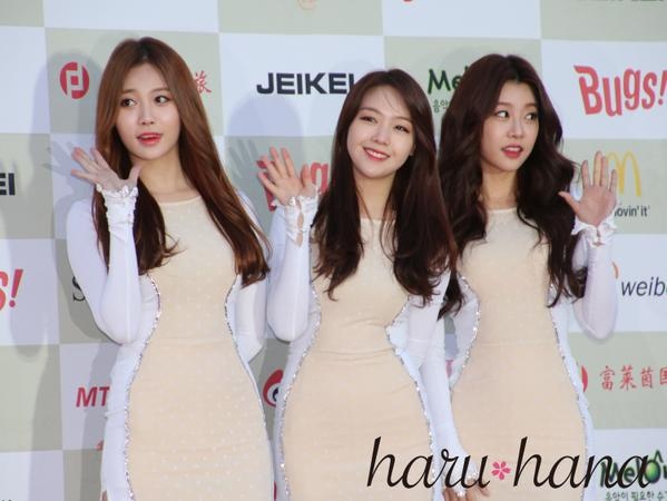 Từ trái qua phải: Yura, Minah và Sojin.