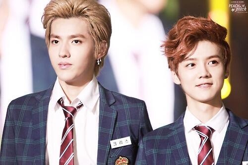 Kris (trái) và Luhan.
