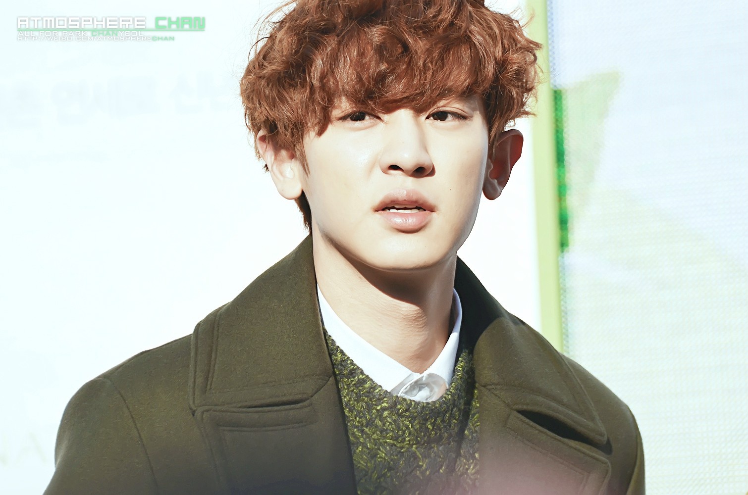 Vẻ lo lắng trên gương mặt của Chanyeol.