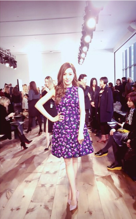 Tiffany vi vu tận nước Mỹ vào đúng dịp Tết âm lịch. Cô nàng mê thời trang của nhóm SNSD 