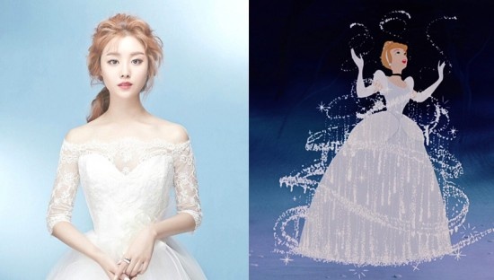 Ji Eun xinh đẹp, dịu dàng như hình tượng nàng Lọ Lem.