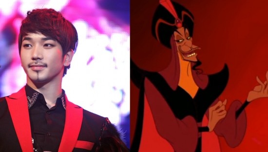 Sau hoàng tử, công chúa, có nhiều khoảnh khắc thần tượng Hàn trai xinh gái đẹp gợi nhớ tới nhân vật phản diện trong thế giới phim hoạt hình Disney.